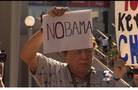 Obama protesters deliver nonviolence message  