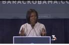 First lady Michelle Obama rallies supporters