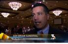 Gov. Brian Sandoval helps school district file grant application