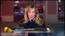 KSNV reports that canceled flights are impacting air traffic to McCarran international Airport.