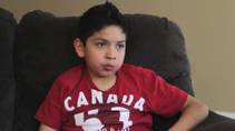 Cristopher Martinez, 10, remembers his mother Yadira.